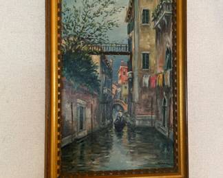 Vintage Oil on Canvas painting