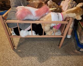 Vintage doll crib
