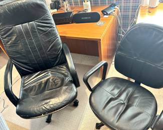 Multiple office chairs
