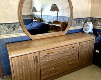 Dresser with mirror 