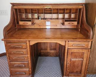 Vintage roll top desk