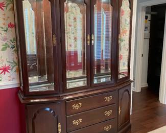 $550 Ethan Allen China Cabinet 60Lx120Hx19D