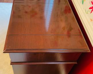 $350 Ethan Allen server with flatware drawers 40x20x36
