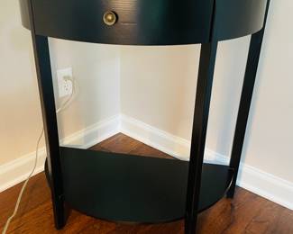 $68 Demi lune side table 30x15x32