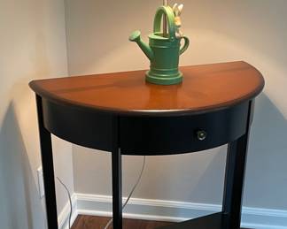 $68 Demi lune side table 30x15x32