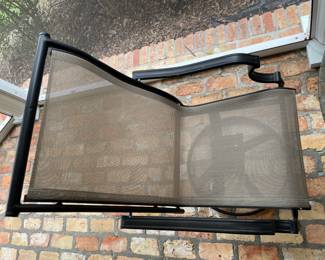 $240 Slate bistro table 30"D with 2 chairs