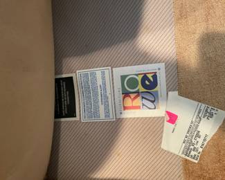 $200 Rowe furniture velvet honey color club chair 