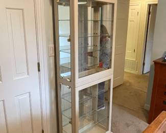 $200 Curio cabinet house roof style 28x80x12 1/2