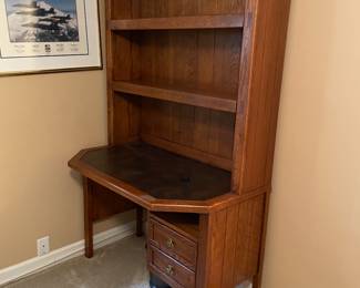 $275 Oak wood desk 44x76x26
Young Hinkle solid knotty pine rustic Americana
Buy ALL 5 pieces for $995
