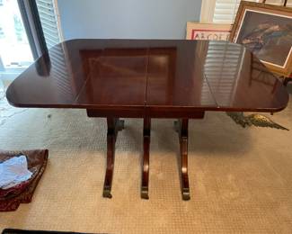$250 Mahogany pedestal table 54W openedx38W