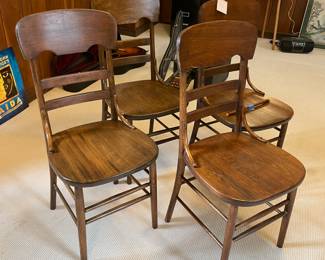 $200 Set of 4 Antique chairs 
