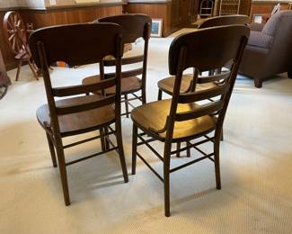 $200 Set of 4 Antique chairs 