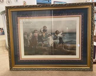 $150 Fred Morgan "follow the leader" print 44x34