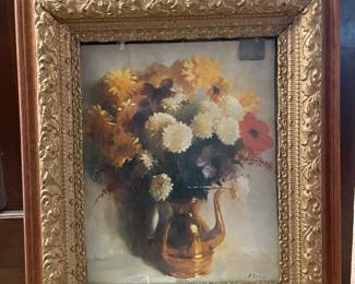 $50 Victorian print of still Life 30x26