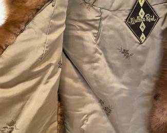 $120 Wallace Reid Mink shawl / cape 