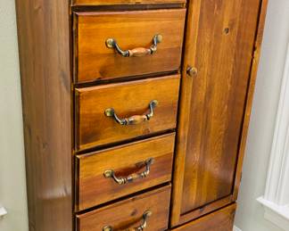 $200 Pine cabinet with drawers 32x17x54
