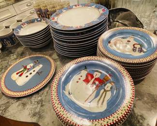 $70 Christmas China Sakura Snowman