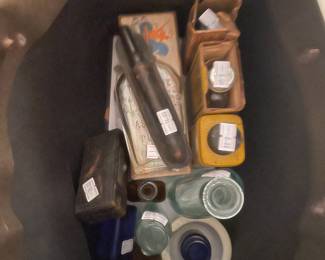 Antique medicine bottles