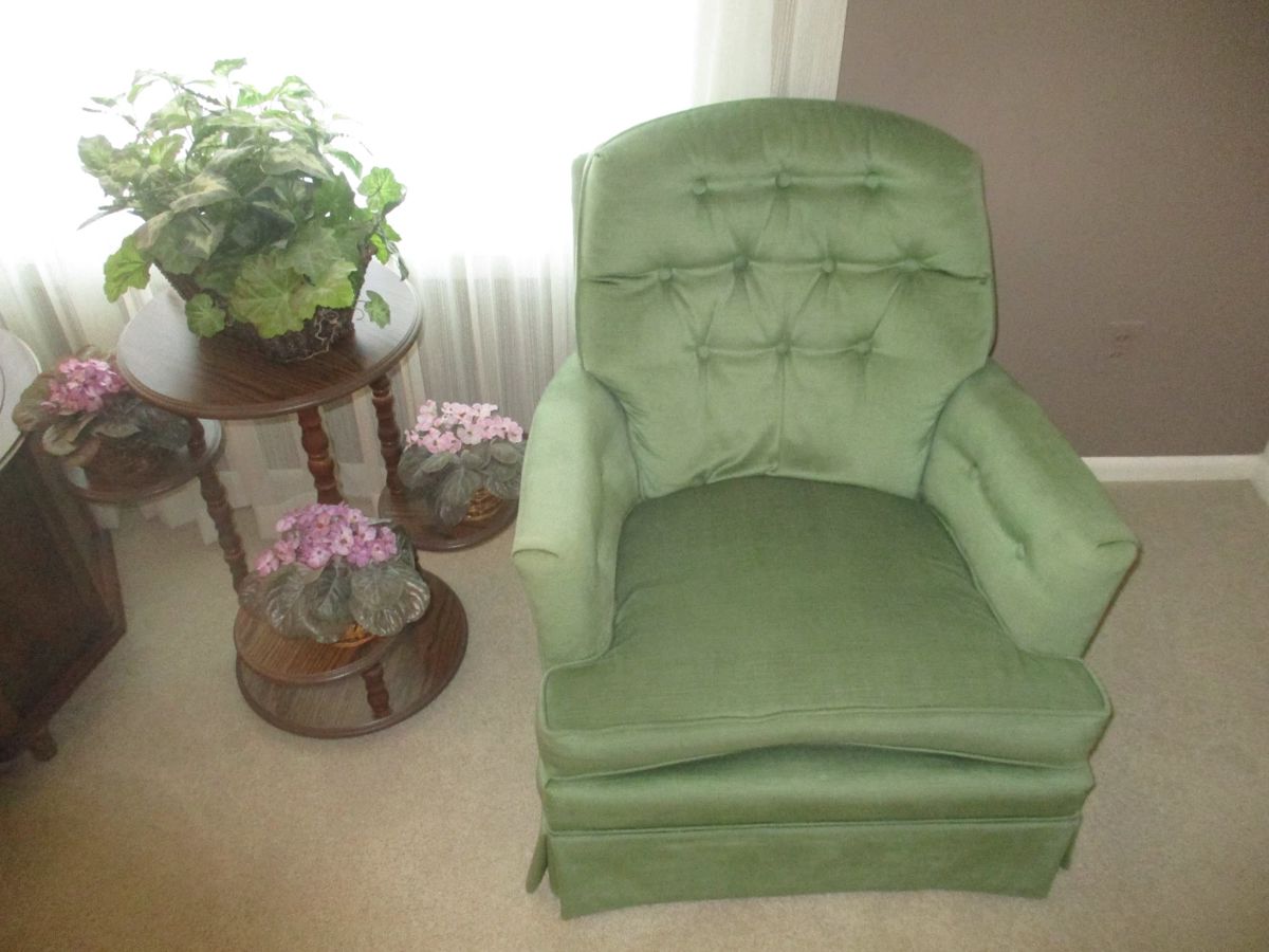 Chair and plant stand 