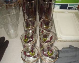 Set of 1950s glass
