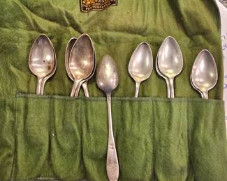 1 of 2 Pictures -11 Piece (spoons) Sterling Silver Flatware