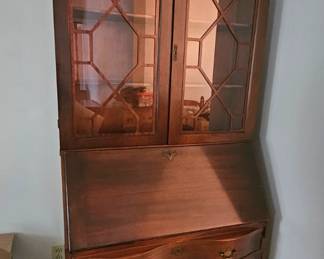 1 of 4 pictures - Secretary/display cabinet by Burdorf's Furniture