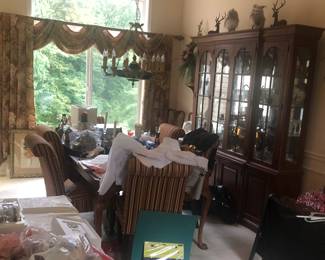 Lexington, China hutch dining room table and chairs