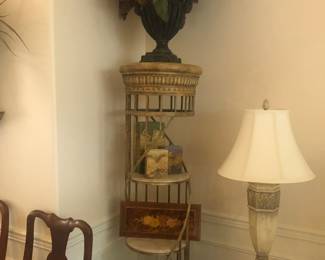 Metal and marble Display stand