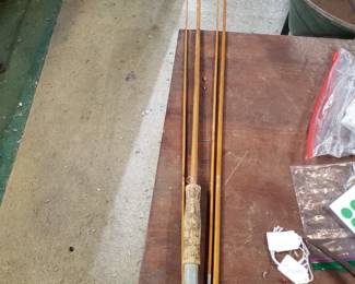 RO88 - South Bend Best-O-Luck Bamboo Fly Rod - 4 piece - missing most of the eyes - $70