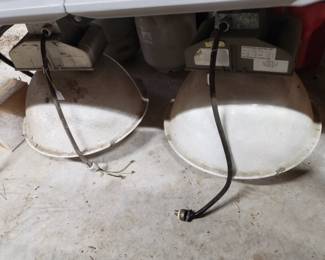 RO59 - Large Industrial Halide Light Fixtures - 3 of these, $125 each