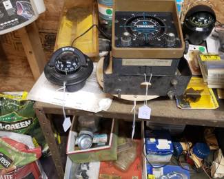 Three Marine Compasses, see next pictures