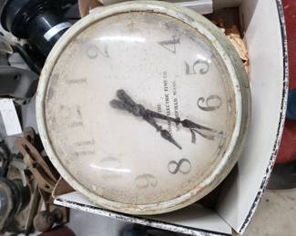 RO95 - Standard Electric Time Co Clock (on table) - $75