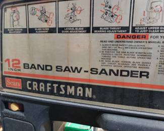 RO24 - Craftsman 12" Band Saw - $125