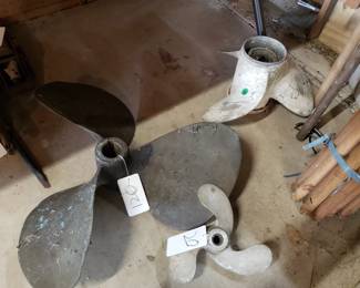 RO62 - Propellers - Large Brass ($125), Small Aluminum ($20), White ($30)