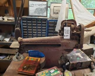 RO23 - Champion Shoe Company Leather Cutter - $100