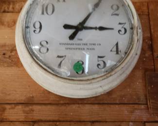 RO94 - Standard Electric Time Co Clock (on wall) - $75