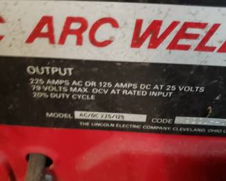 RO12 - Lincoln Electric AC/DC Arc Welder - $450