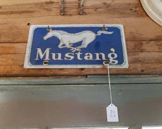 RO16 - Mustang License Plate - $20