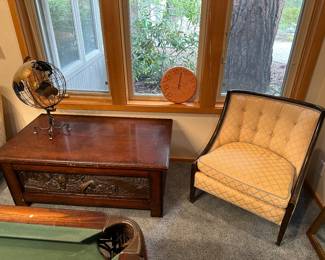Antique inlaid side tables
