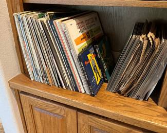 Records, 45’s, and record albums 