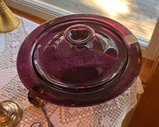 Vintage 50’s hand blown Mexico dish