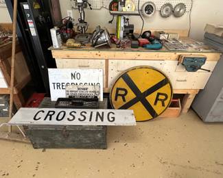 Antique railroad signs 