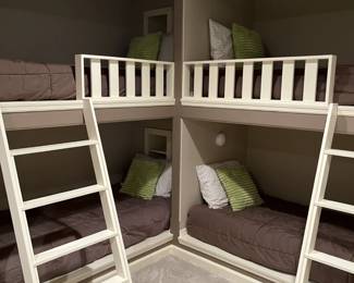 twin beds and bedding