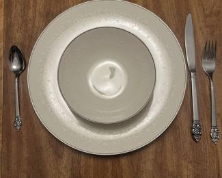 china with silverware