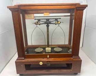 Antique PRECISION BALANCE-SCALE No. 65 by HENRY TROEMNER