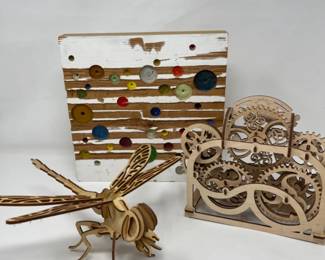 J. Miller 'Map of Disneyland' Minimalist Art & 3D Wood Art