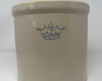 Robinson Ransbottom Blue Crown Crock #2