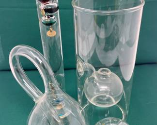 Wolfard Glass Oil Candle, Klein Glass, Neuron Ornament & Barometer