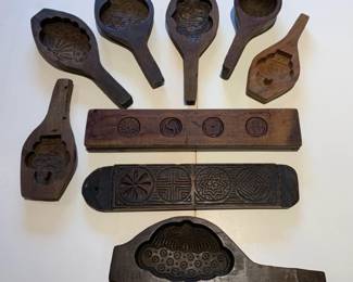 Vintage Wood Butter Molds