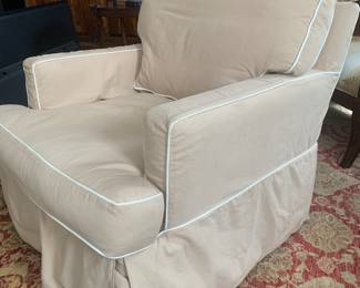 Restoration Hardware swivel glider